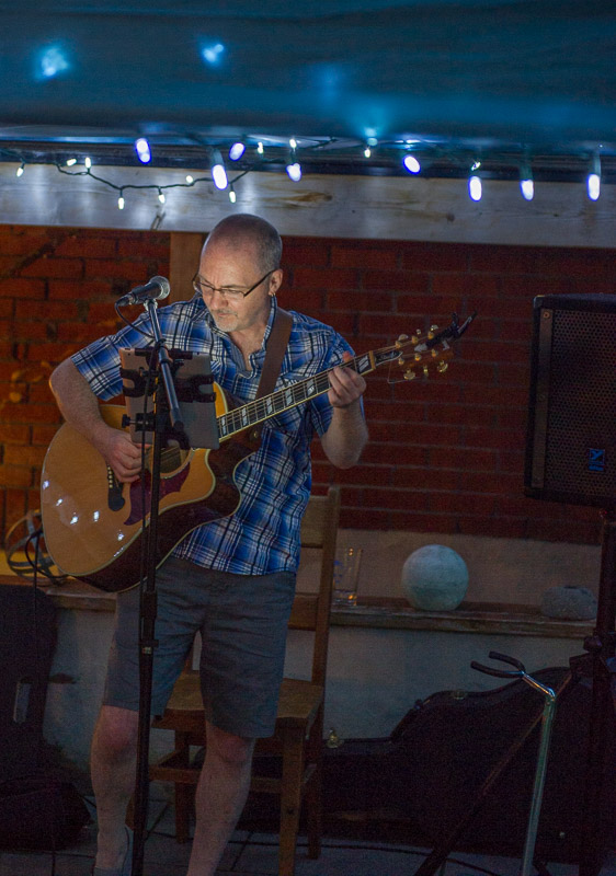 Dave Milliken performing at a private party